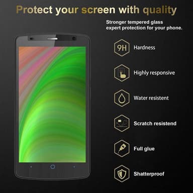 ZTE Blade L5 Näytönsuoja Karkaistu lasi Suojakalvo