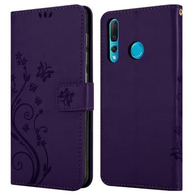 Huawei NOVA 4 Suojakuori Lompakkokotelo (Violetti)