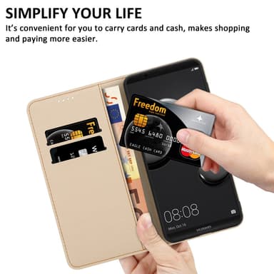 Huawei MATE 10 PRO Suojakuori Lompakkokotelo (Sininen)