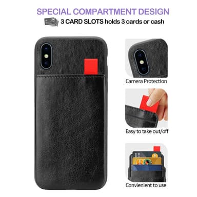 Suojakuori iPhone XS MAX Kotelo (Musta)