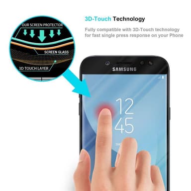 Samsung Galaxy J7 2017 Suojakalvo Karkaistu lasi
