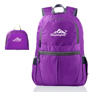 Taitettava reppu 36L Unisex vedenpitävä (violetti)