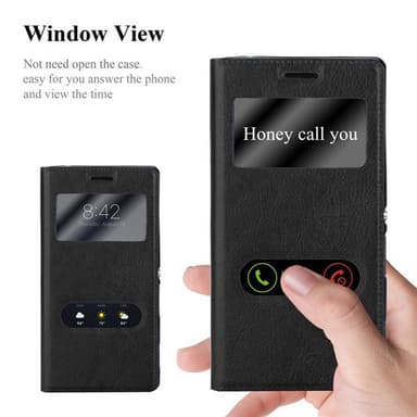 Lompakkokotelo Sony Xperia M2 / M2 AQUA Case (Musta)
