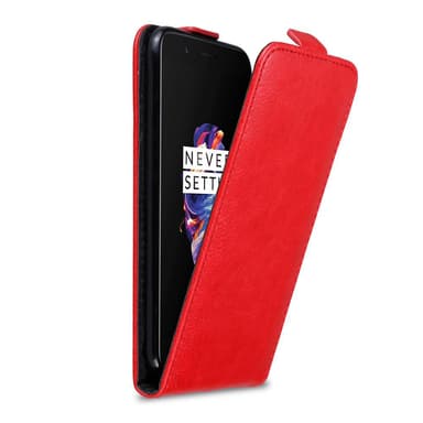 OnePlus 5 Suojakuori Lompakkokotelo (Punainen)