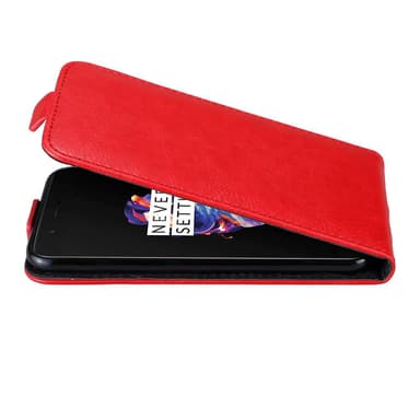 OnePlus 5 Suojakuori Lompakkokotelo (Punainen)