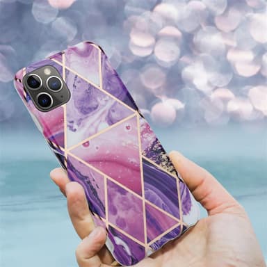 iPhone 11 PRO MAX Suojakuori Lompakkokotelo (Violetti)