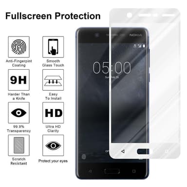 Nokia 5.1 Suojakalvo Karkaistu lasi Näytönsuoja