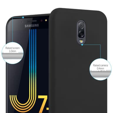 Suojakuori Samsung Galaxy J7 PLUS / C8 Kotelo (Musta)