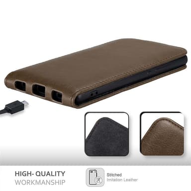 Huawei P8 Suojakuori Lompakkokotelo (Ruskea)