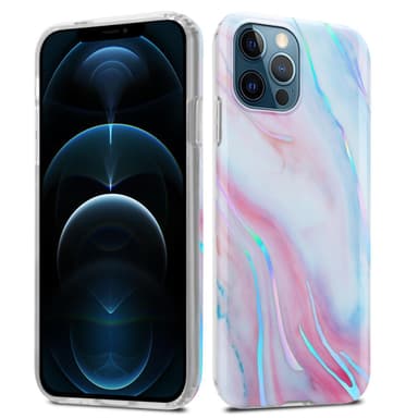 iPhone 12 PRO MAX Suojakuori Lompakkokotelo (Valkoinen)