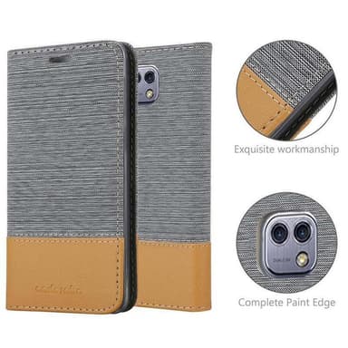 LG X CAM Suojakuori Lompakkokotelo (harmaa)