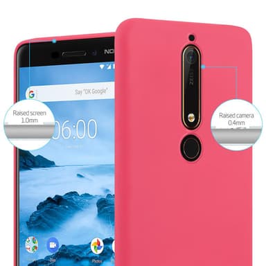 Suojakuori Nokia 6.1 Kotelo (Punainen)