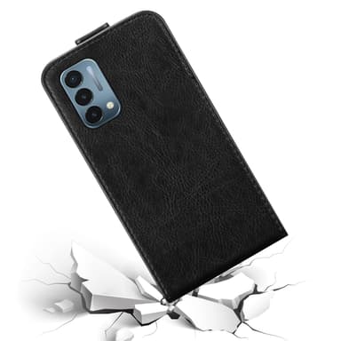 OnePlus Nord N200 5G Suojakuori Lompakkokotelo (Musta)