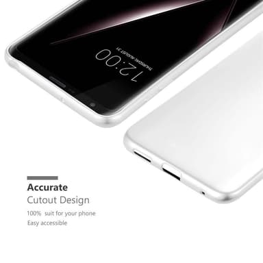 LG V30 / V30+ / V30S / V30S+ Suojakuori Kotelo (Hopea)