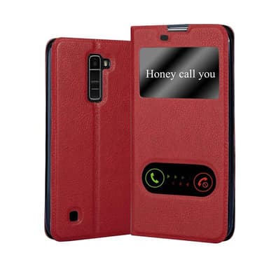Lompakkokotelo LG K10 2016 Case (Punainen)