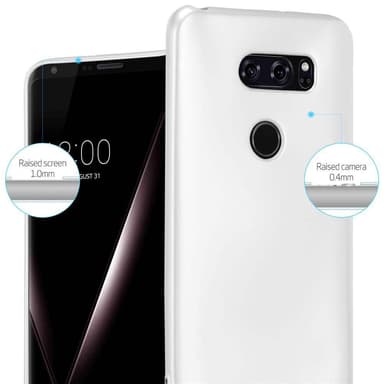 LG V30 / V30+ / V30S / V30S+ Suojakuori Kotelo (Hopea)