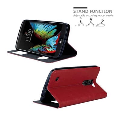 Lompakkokotelo LG K10 2016 Case (Punainen)