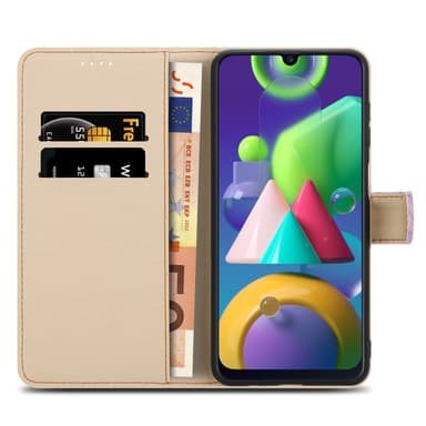 Samsung Galaxy M31 Suojakuori Lompakkokotelo (Violetti)