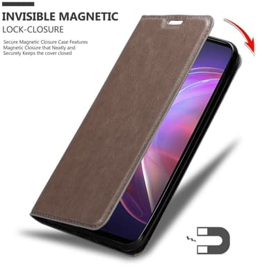 Vivo V21 4G / 5G Suojakuori Lompakkokotelo (Ruskea)