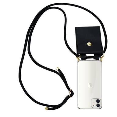 iPhone 12 MINI Suojakuori Kotelo Ketju (Musta)