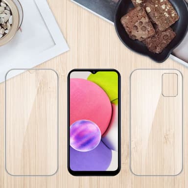 Samsung Galaxy A03s Suojakuori Cover (Läpinäkyvä)