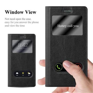 Lompakkokotelo Huawei ASCEND P7 Case (Musta)