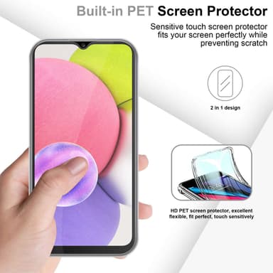 Samsung Galaxy A03s Suojakuori Cover (Läpinäkyvä)