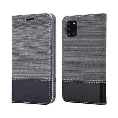 Samsung Galaxy A31 Suojakuori Lompakkokotelo (harmaa)