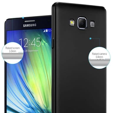 Samsung Galaxy A7 2015 Suojakuori Kotelo Cover (Musta)
