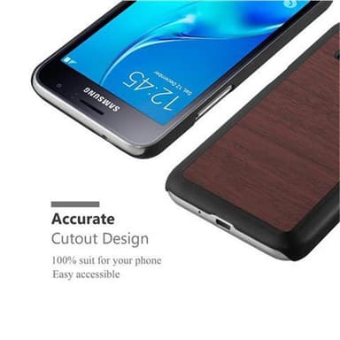 Samsung Galaxy J1 2016 Suojakuori Kotelo (Ruskea)