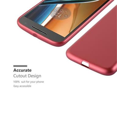 Motorola MOTO G4 / G4 PLUS Suojakuori Kotelo (Punainen)