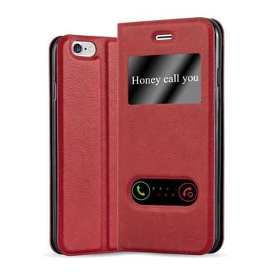 Lompakkokotelo iPhone 6 PLUS / 6S PLUS Case (Punainen)