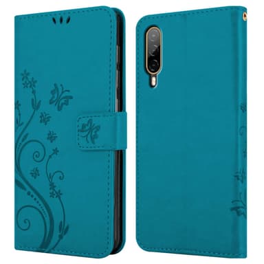 HTC Desire 22 PRO Suojakuori Lompakkokotelo (Sininen)