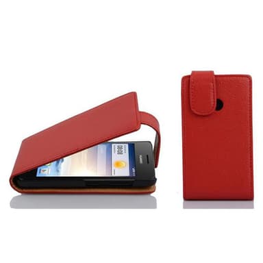 Huawei ASCEND G330 Suojakuori Lompakkokotelo (Punainen)
