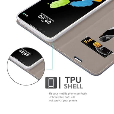 LG STYLUS 2 Suojakuori Lompakkokotelo (Sininen)