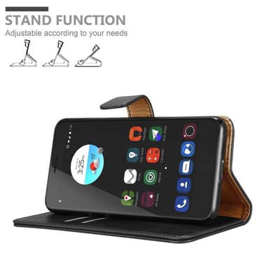 ZTE Blade V7 Suojakuori Lompakkokotelo (Musta)