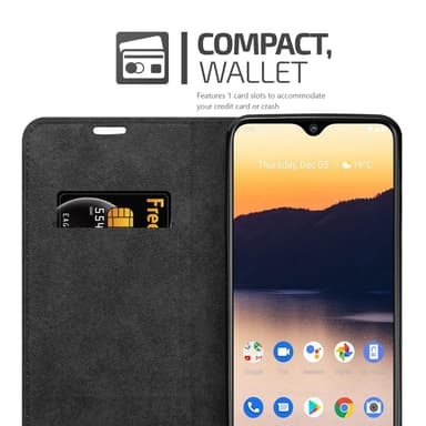 Nokia 2.3 Suojakuori Lompakkokotelo (Musta)