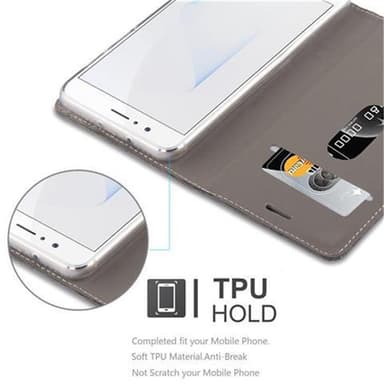 Honor 8 / 8 PREMIUM Suojakuori Lompakkokotelo (harmaa)
