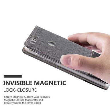 Honor 8 / 8 PREMIUM Suojakuori Lompakkokotelo (harmaa)