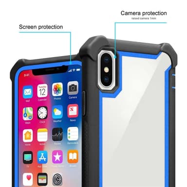 iPhone X / XS Suojakuori Kotelo (Musta)