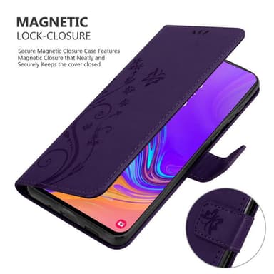 Samsung Galaxy A8s Suojakuori Lompakkokotelo (Violetti)