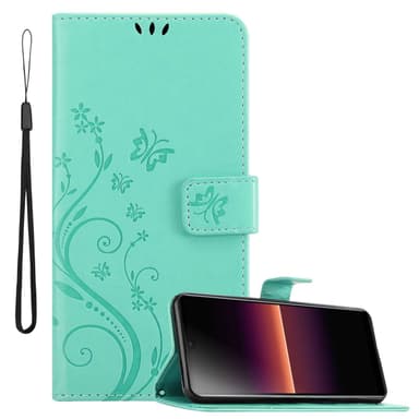 Sony Xperia L4 Suojakuori Lompakkokotelo (Turkoosi)