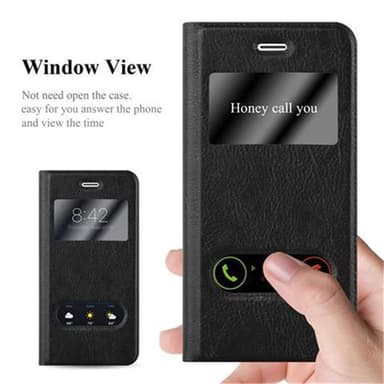 Lompakkokotelo iPhone 7 / 7S / 8 / SE 2020 Case (Musta)
