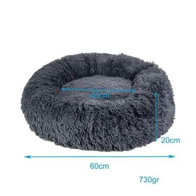 Koiran sänky Kissan sängyn tyyny 60cm (tummanharmaa)