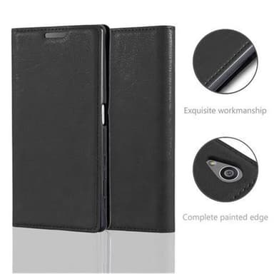 Sony Xperia Z5 Suojakuori Lompakkokotelo (Musta)