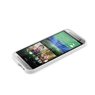 HTC ONE M8 Suojakuori Cover (Valkoinen)