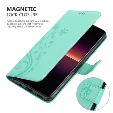 Sony Xperia L4 Suojakuori Lompakkokotelo (Turkoosi)