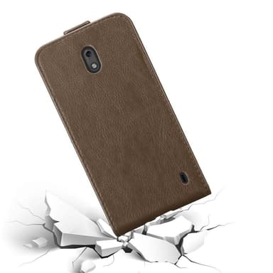 Nokia 2 2017 Suojakuori Lompakkokotelo (Ruskea)