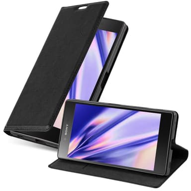 Sony Xperia Z5 Suojakuori Lompakkokotelo (Musta)