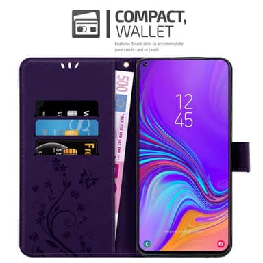 Samsung Galaxy A8s Suojakuori Lompakkokotelo (Violetti)